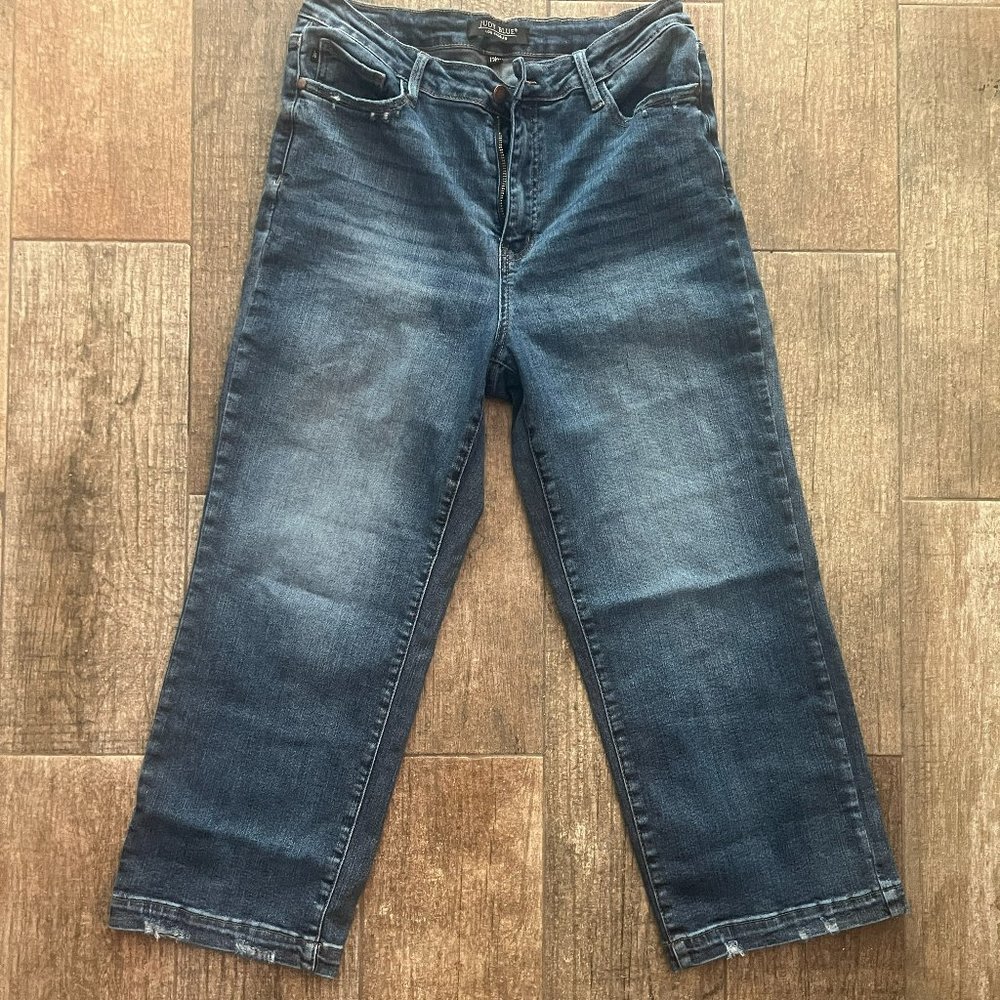 Judy Blue Wide Leg Cropped Jeans 13/31
